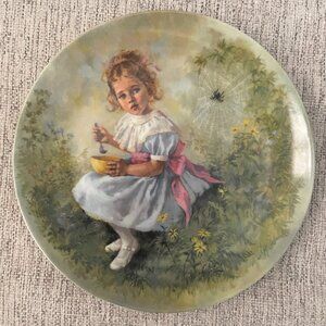 Little Miss Muffet  by John McClelland Mother Goose Series 8" plate